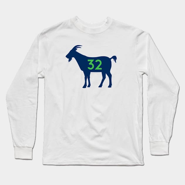 MIN GOAT - 32 - White Long Sleeve T-Shirt by KFig21